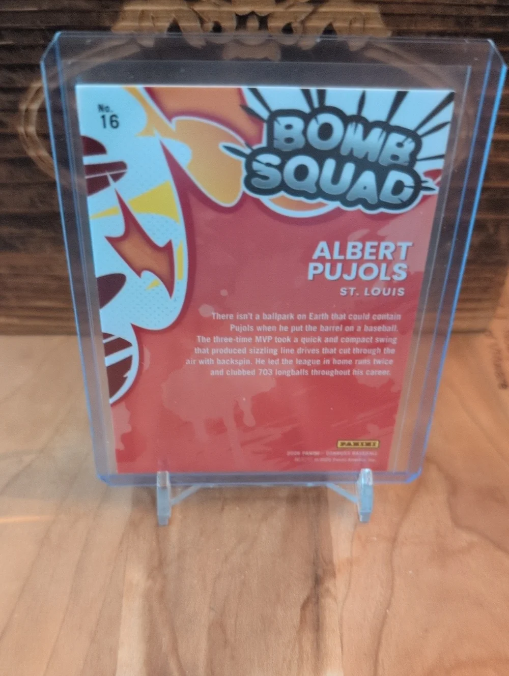2026 Donruss Albert Pujols Bomb Squad Cardinals HOF
